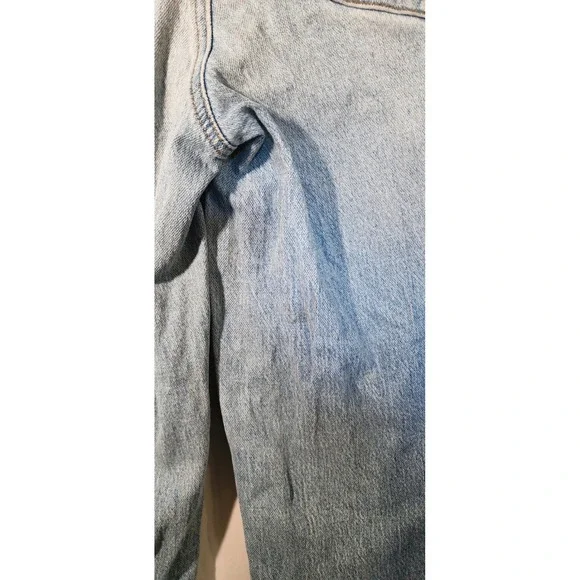 PacSun Stretch Wide Leg Carpenter Jeans Light Wash Blue High Rise Womens Size 26 - Picture 4 of 11